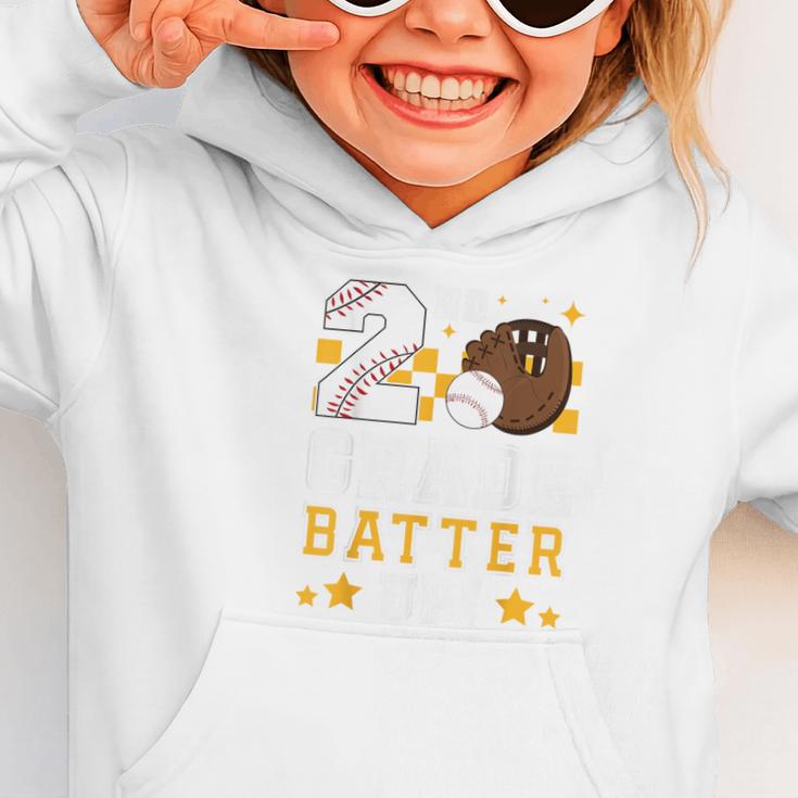 2nd Grade Batter Up Baseball First Day Back To School Graphic Toddler Hoodie 2nd Grade Batter Up Baseball First Day Back To School Graphic Toddler Hoodie