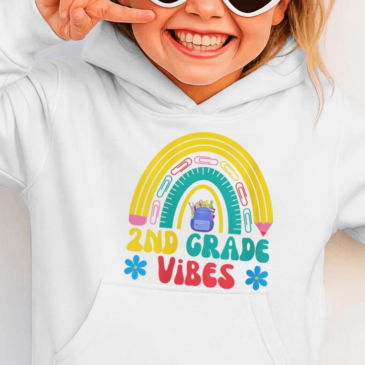 2nd Grade Vibes Back To School Rainbow Second Grade Graphic Toddler Hoodie 2nd Grade Vibes Back To School Rainbow Second Grade Graphic Toddler Hoodie