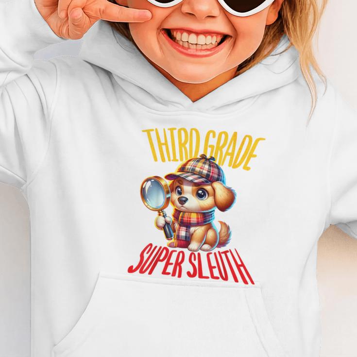 3rd Grade Super Sleuth Dog Detective Back To School Kids Graphic Toddler Hoodie 3rd Grade Super Sleuth Dog Detective Back To School Kids Graphic Toddler Hoodie