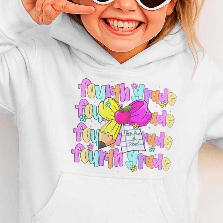 4th Grade For Girls Back To School First Day Fourth Grade Graphic Toddler Hoodie 4th Grade For Girls Back To School First Day Fourth Grade Graphic Toddler Hoodie