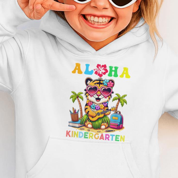 Aloha Kindergarten Tiger Hawaii Back To School Kids Girls Graphic Toddler Hoodie Aloha Kindergarten Tiger Hawaii Back To School Kids Girls Graphic Toddler Hoodie