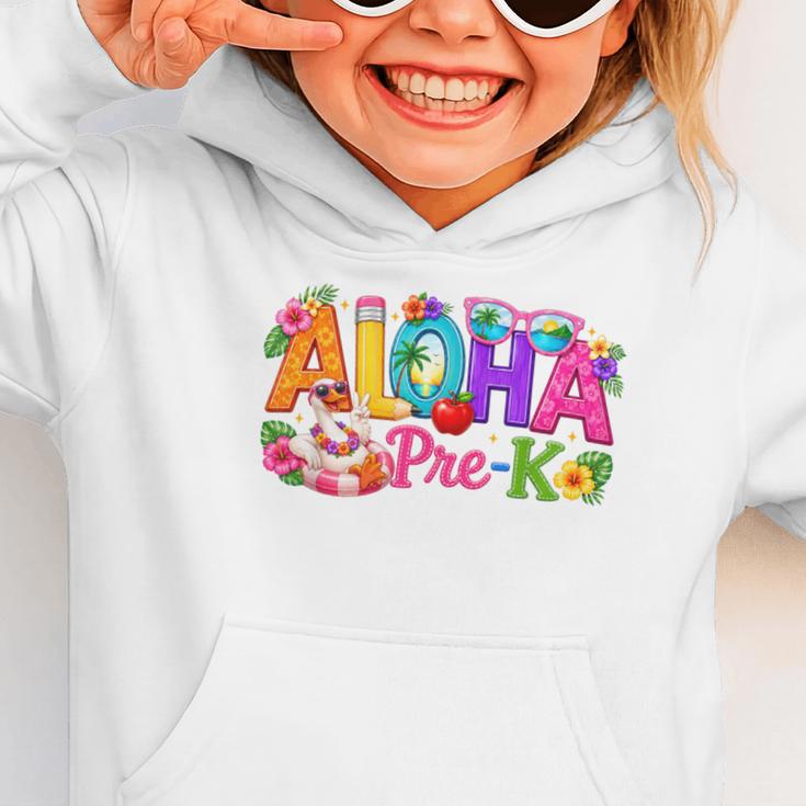 Aloha Pre-K Tropical Floral Beach Silly Goose Back To School Graphic Toddler Hoodie Aloha Pre-K Tropical Floral Beach Silly Goose Back To School Graphic Toddler Hoodie