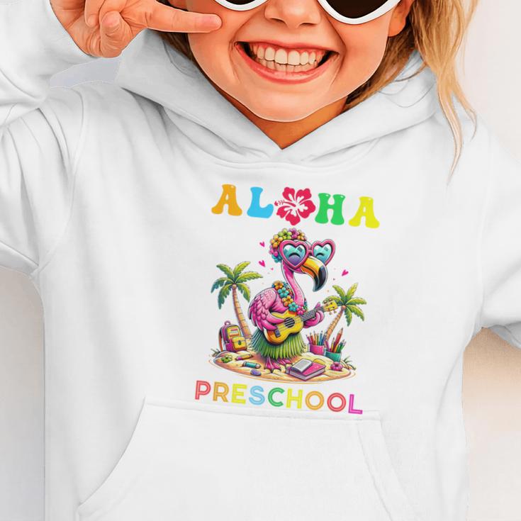 Aloha Preschool Flamingo Hawaii Back To School Kids Girl Graphic Toddler Hoodie Aloha Preschool Flamingo Hawaii Back To School Kids Girl Graphic Toddler Hoodie