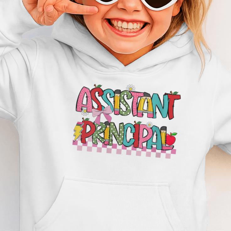 Assistant Principal Coquette Bow Pencil Cute Back To School Graphic Toddler Hoodie Assistant Principal Coquette Bow Pencil Cute Back To School Graphic Toddler Hoodie