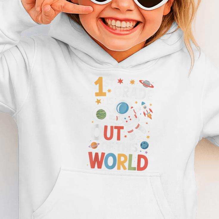 Back To School 1st Grade Is Out Of This World Graphic Toddler Hoodie Back To School 1st Grade Is Out Of This World Graphic Toddler Hoodie