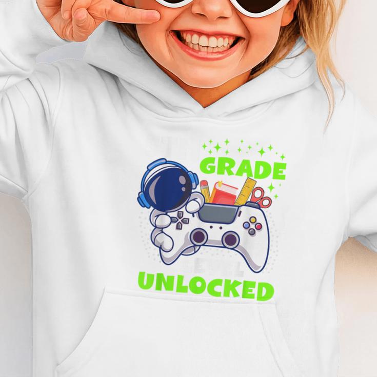 Back To School 5th Grade Level Unlocked Gamer Boys Kids Graphic Toddler Hoodie