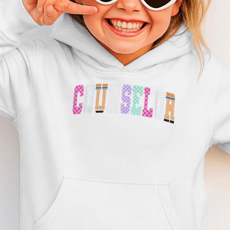 Back To School Counselor Preppy Checkered Counselor Life Graphic Toddler Hoodie Back To School Counselor Preppy Checkered Counselor Life Graphic Toddler Hoodie