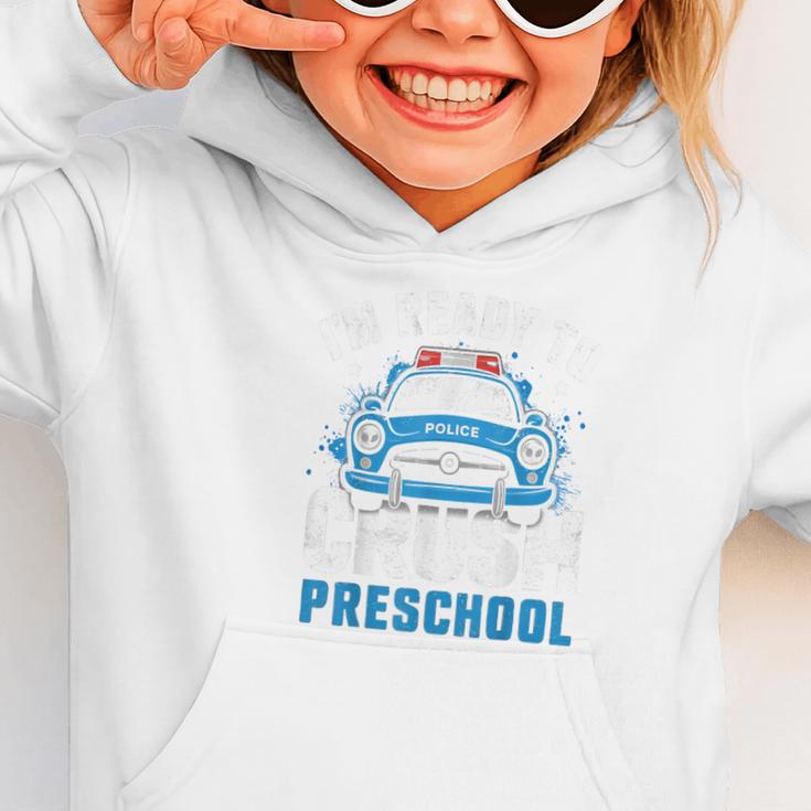 Back To School First Day Of Preschool Police Car Boys Graphic Toddler Hoodie Back To School First Day Of Preschool Police Car Boys Graphic Toddler Hoodie