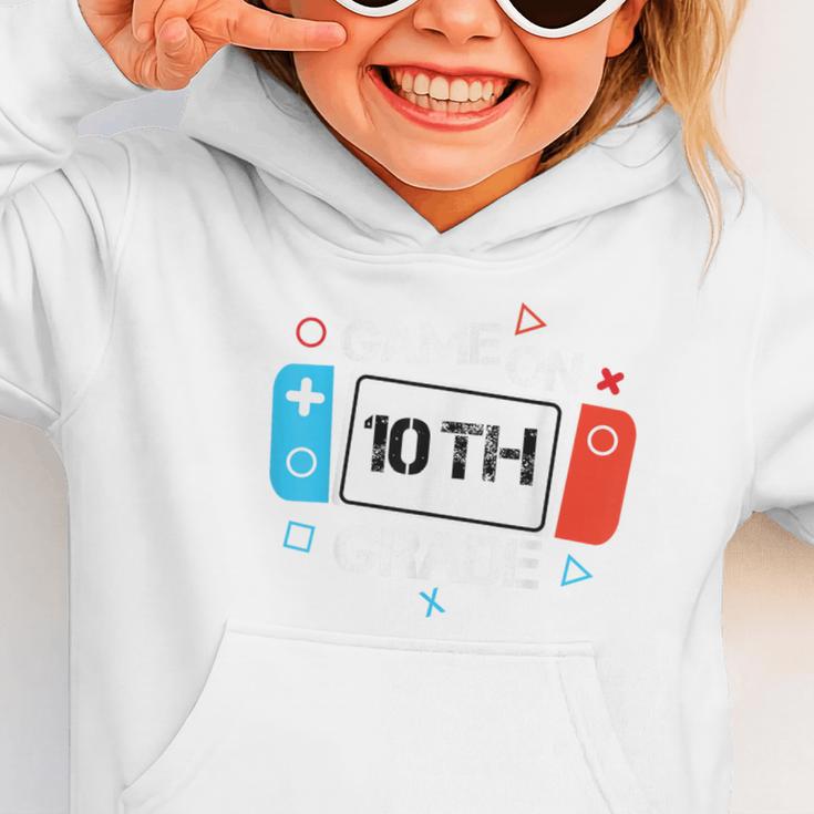 Back To School Game On 10th Grade Gamer Kids Boys Girl Graphic Toddler Hoodie