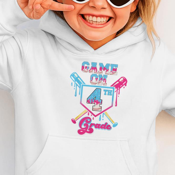 Back To School Game On Fourth Grade Baseball First Day Boys Graphic Toddler Hoodie