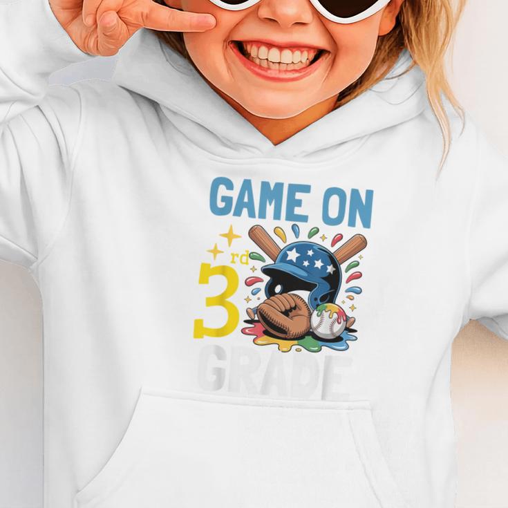 Back To School Game On Third Grade Baseball First Day Boys Graphic Toddler Hoodie