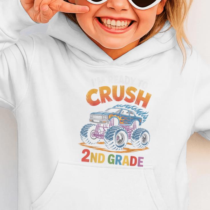 Back To School I'm Ready To Crush 2nd Grade Graphic Toddler Hoodie Back To School I'm Ready To Crush 2nd Grade Graphic Toddler Hoodie