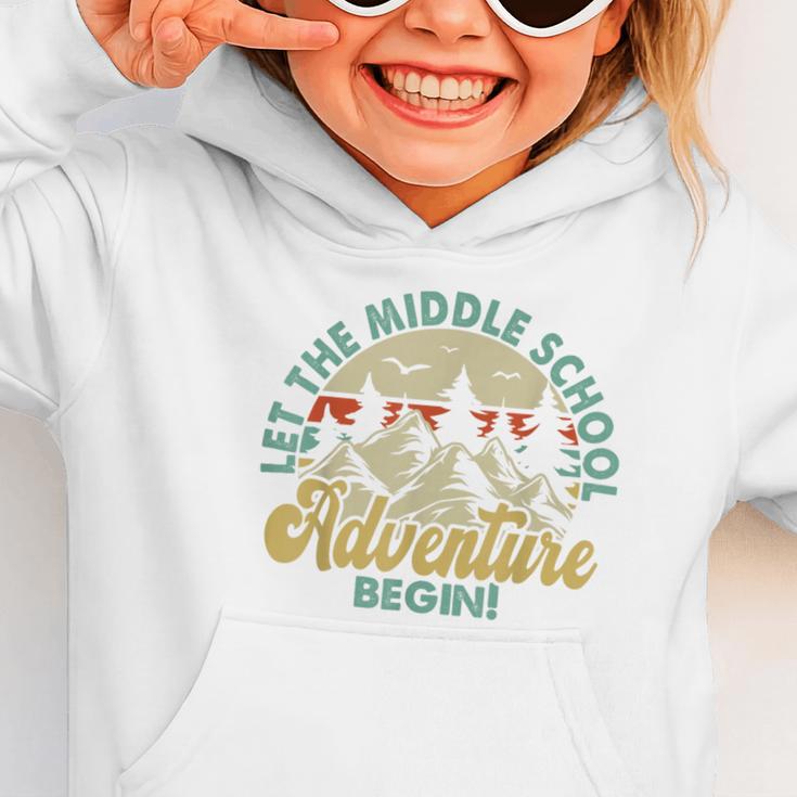 Back To School Let The Middle School Adventure Begin Graphic Toddler Hoodie Back To School Let The Middle School Adventure Begin Graphic Toddler Hoodie