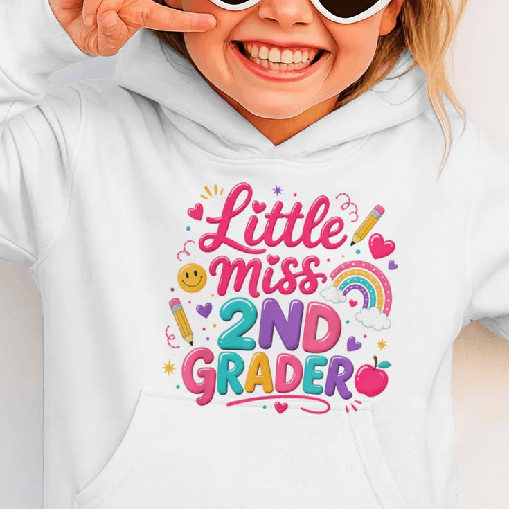 Back To School Little Miss 2nd Grader Rainbow Girl Graphic Toddler Hoodie Back To School Little Miss 2nd Grader Rainbow Girl Graphic Toddler Hoodie