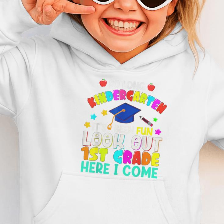 Back To School Look Out 1st Grade Here I Come For Kids Graphic Toddler Hoodie
