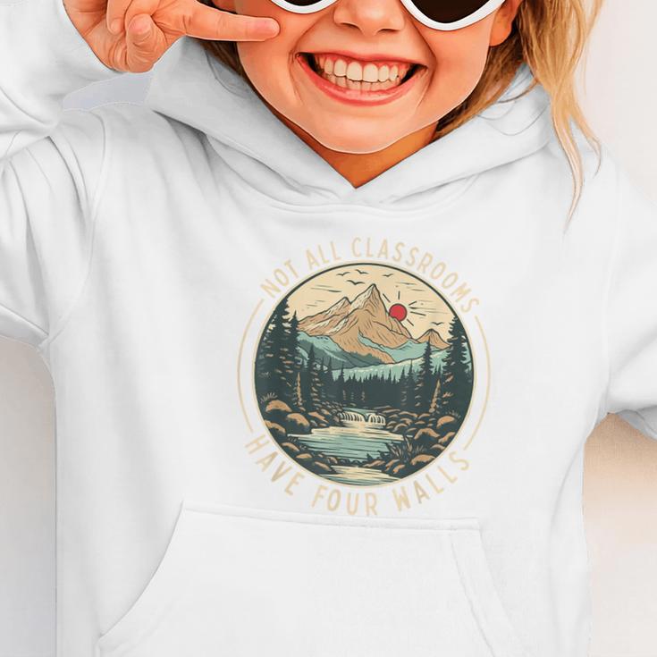 Back To School Not All Classrooms Have Four Walls Camping Graphic Toddler Hoodie