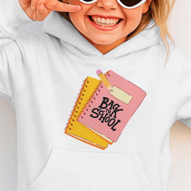 Back To School Notebook And Pencil Graphic Design Premium Tri-Blend Graphic Toddler Hoodie