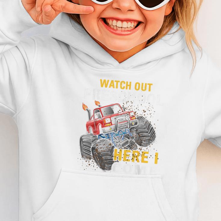 Back To School Preschool Here I Come For Boy Kids Truck Graphic Toddler Hoodie Back To School Preschool Here I Come For Boy Kids Truck Graphic Toddler Hoodie