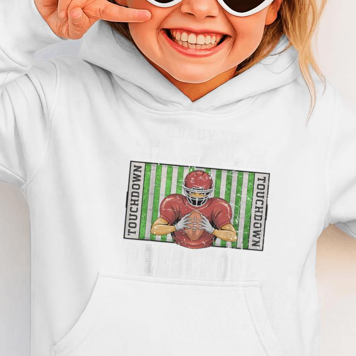 Back To School Ready To Tackle Preschool Football Theme Graphic Toddler Hoodie