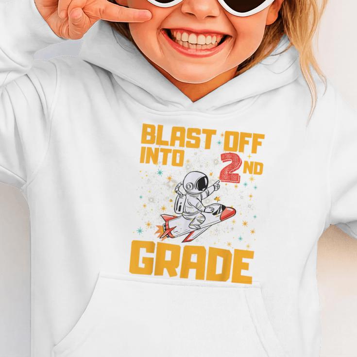 Blast Off Into Second Grade Back To School 2nd Graders Graphic Toddler Hoodie Blast Off Into Second Grade Back To School 2nd Graders Graphic Toddler Hoodie