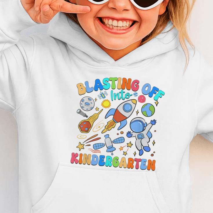Blasting Off Into Kindergarten Back To School Boys Kid Graphic Toddler Hoodie Blasting Off Into Kindergarten Back To School Boys Kid Graphic Toddler Hoodie