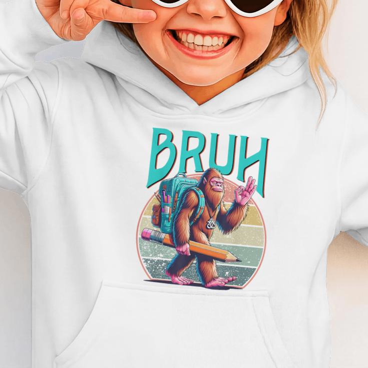 Boys Modern Bruh Big Foot Back To School Graphic Graphic Toddler Hoodie Boys Modern Bruh Big Foot Back To School Graphic Graphic Toddler Hoodie