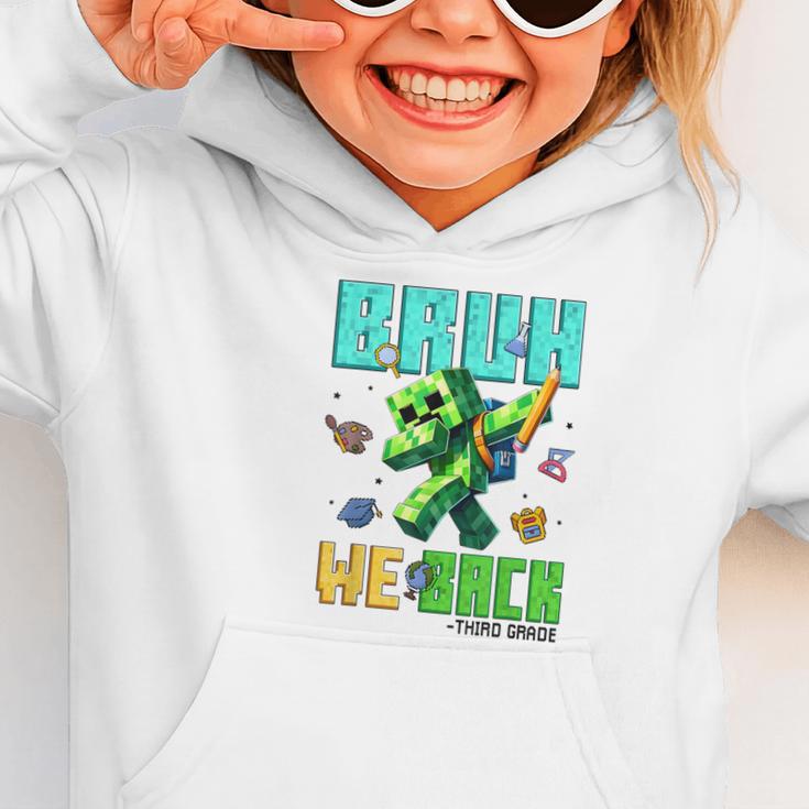 Bruh We Back 3rd Grade Back To School Gamer Dabbing Boy Kids Graphic Toddler Hoodie