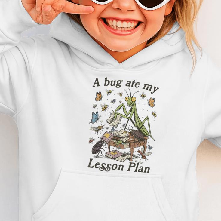 Bug Lover Insect Back To School A Bug Ate My Lesson Plan Graphic Toddler Hoodie