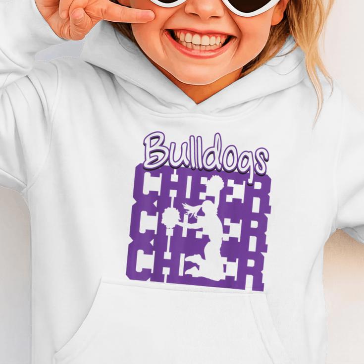Bulldogs Cheer Back To School Cheerleading Spirit P Graphic Toddler Hoodie Bulldogs Cheer Back To School Cheerleading Spirit P Graphic Toddler Hoodie