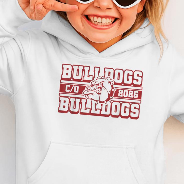 Bulldogs Class Of 2026 Back To School Senior Spirit M Graphic Toddler Hoodie Bulldogs Class Of 2026 Back To School Senior Spirit M Graphic Toddler Hoodie