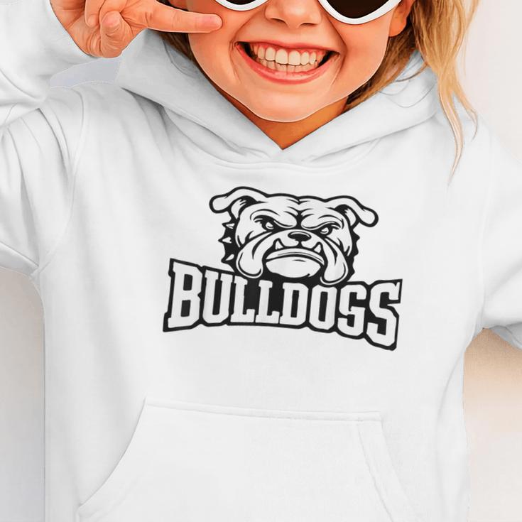 Bulldogs Mascot Back To School Team Spirit Graphic Toddler Hoodie
