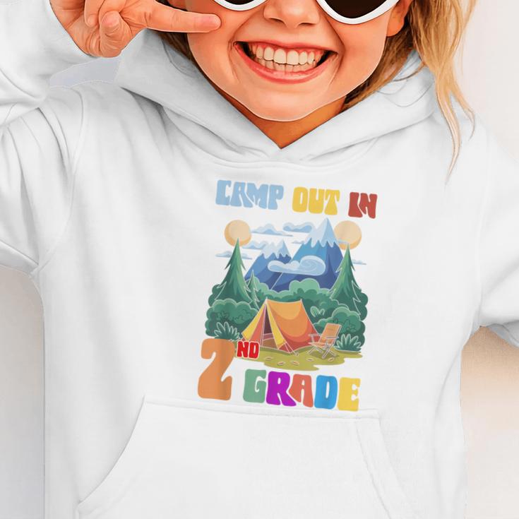 Camp Out In 2nd Grade Back To School For Camping Lover Graphic Toddler Hoodie