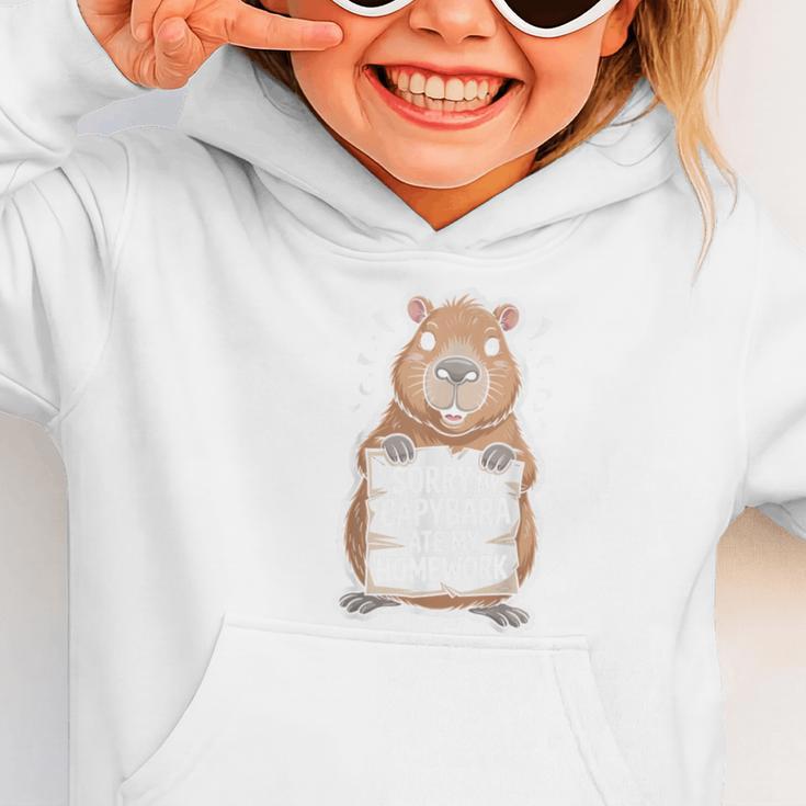 Capybara Ate My Homework Sorry Back To School Animal Graphic Toddler Hoodie Capybara Ate My Homework Sorry Back To School Animal Graphic Toddler Hoodie