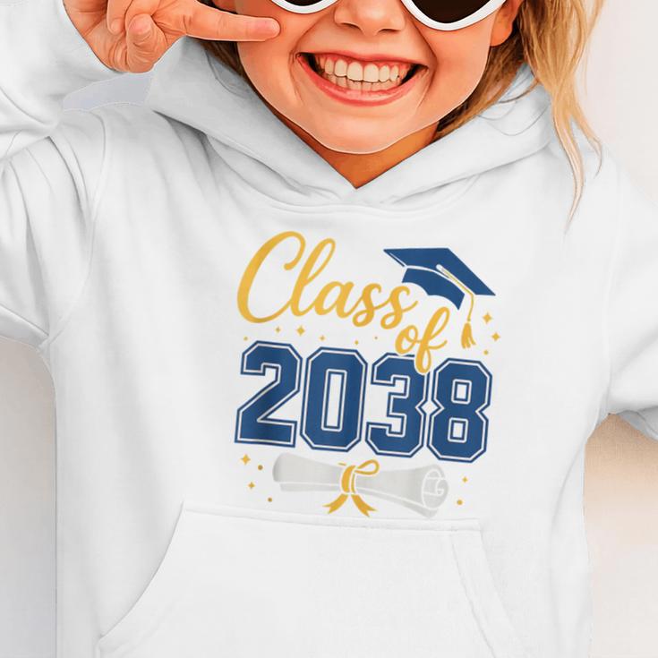 Class Of 2038 Grow With Me Kindergarten Back To School Graphic Toddler Hoodie