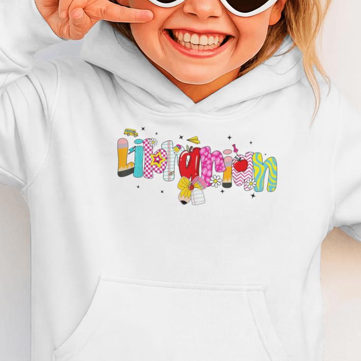 Coquette Pencil Bow Librarian Back To School Bookworm Graphic Toddler Hoodie Coquette Pencil Bow Librarian Back To School Bookworm Graphic Toddler Hoodie