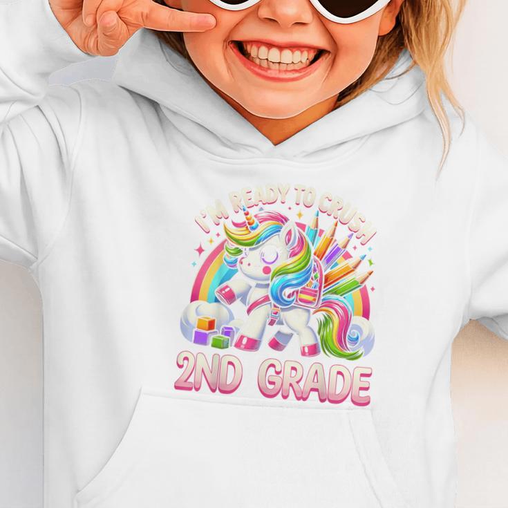 Crush 2nd Grade Girls Back To School Unicorn First Day Cute Graphic Toddler Hoodie Crush 2nd Grade Girls Back To School Unicorn First Day Cute Graphic Toddler Hoodie