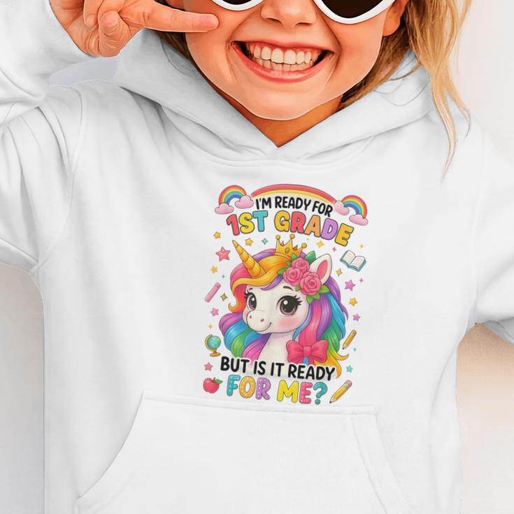 Crush First Grade Girls Back To School Unicorn First Day Graphic Toddler Hoodie Crush First Grade Girls Back To School Unicorn First Day Graphic Toddler Hoodie