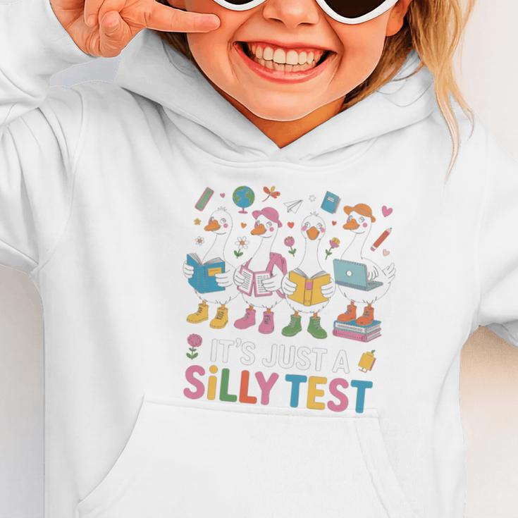 Cute Geese Silly Test Back To School Student Motivation Graphic Toddler Hoodie