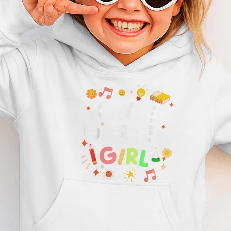 Cute Kindergarten Girl First Day Of School Back To School Graphic Toddler Hoodie Cute Kindergarten Girl First Day Of School Back To School Graphic Toddler Hoodie