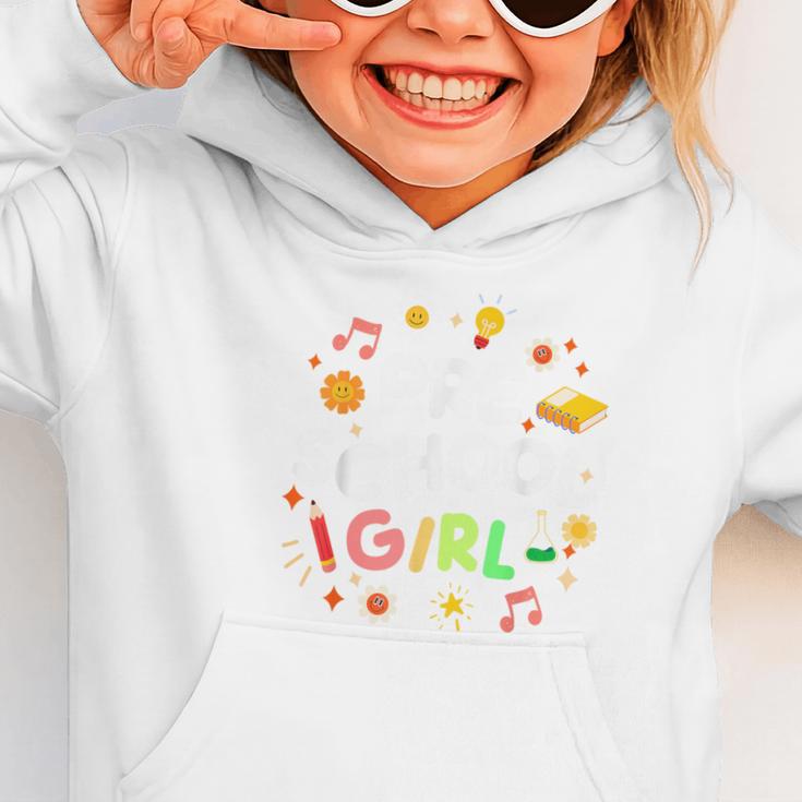 Cute Preschool Girl First Day Of School Back To School Graphic Toddler Hoodie Cute Preschool Girl First Day Of School Back To School Graphic Toddler Hoodie