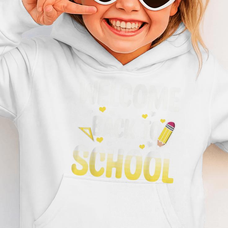 Cute Welcome Back To School 1st Day Back To School First Day Graphic Toddler Hoodie Cute Welcome Back To School 1st Day Back To School First Day Graphic Toddler Hoodie