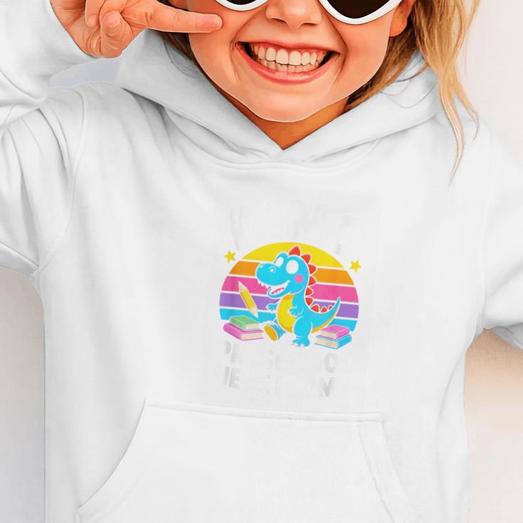 Dino Preschool Here I Come Cute Back To School Graphic Toddler Hoodie Dino Preschool Here I Come Cute Back To School Graphic Toddler Hoodie