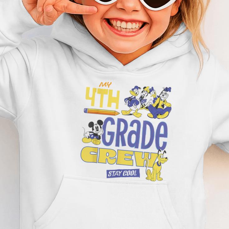 Disney My 4th Grade Crew Stay Cool Back To School Friends Graphic Toddler Hoodie Disney My 4th Grade Crew Stay Cool Back To School Friends Graphic Toddler Hoodie