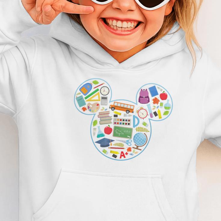 Disney Mickey And Friends Back To School Supplies Logo Fill Graphic Toddler Hoodie