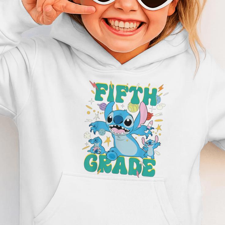 Disney Stitch Fifth Grade Back To School 1st Day Of School Graphic Toddler Hoodie