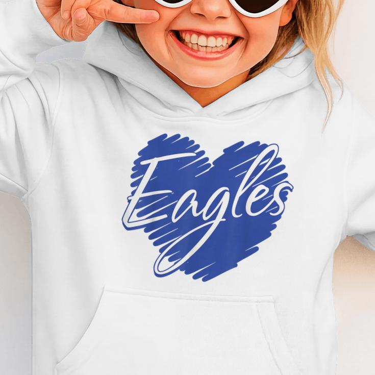 Eagles Heart Back To School Spirit B Graphic Toddler Hoodie