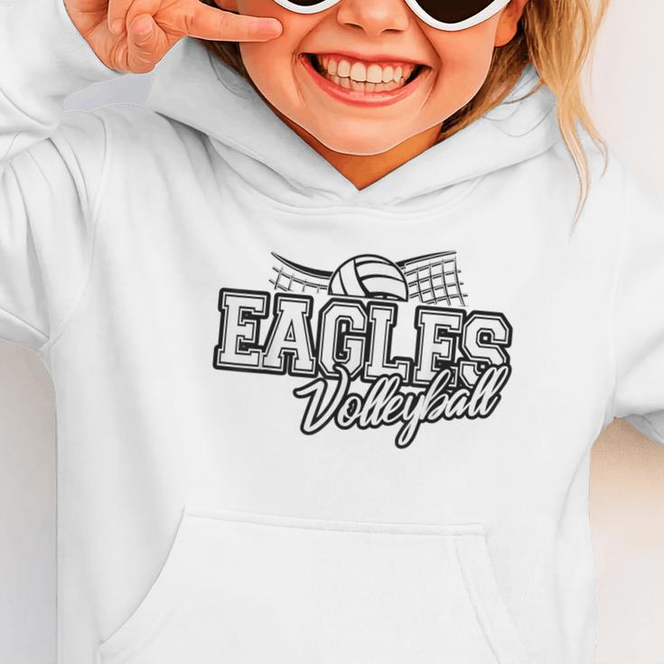 Eagles Volleyball Back To School Spirit Graphic Toddler Hoodie