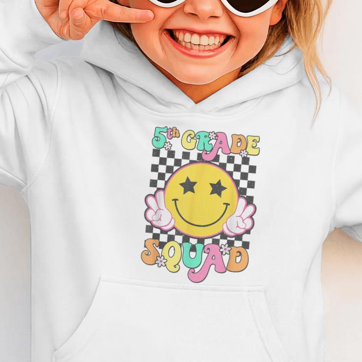 Fifth Grade Squad Smile Retro Back To School 5th Grade Graphic Toddler Hoodie Fifth Grade Squad Smile Retro Back To School 5th Grade Graphic Toddler Hoodie