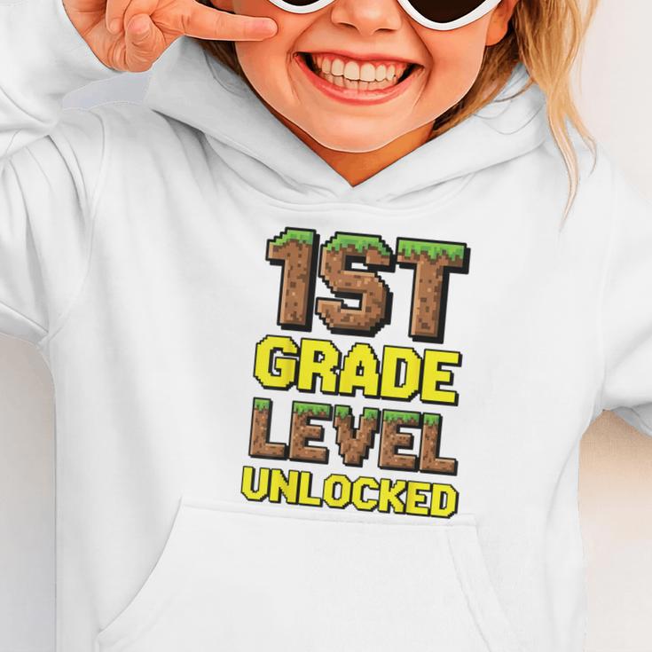 First Day Of 1st Grade Level Unlocked Back To School For Boy Graphic Toddler Hoodie First Day Of 1st Grade Level Unlocked Back To School For Boy Graphic Toddler Hoodie