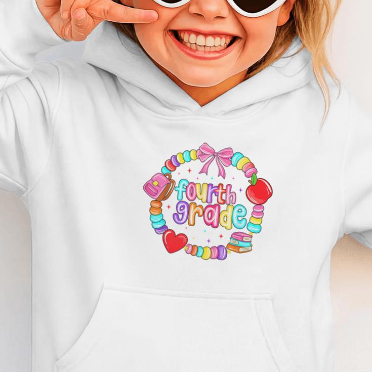 First Day Of 4th Grade Friendship Bracelet Back To School Graphic Toddler Hoodie First Day Of 4th Grade Friendship Bracelet Back To School Graphic Toddler Hoodie
